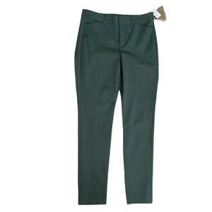 NWT Old Navy Women's deep forest green Skinny high waisted pixie Pants size 8
